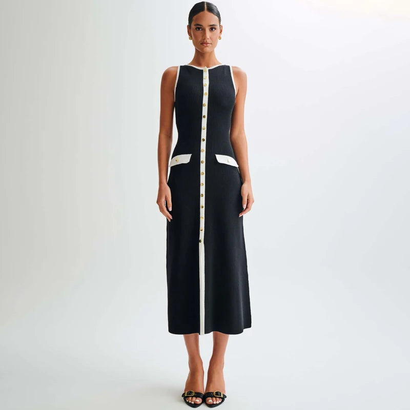 Slim Knit Dress | Sleeveless