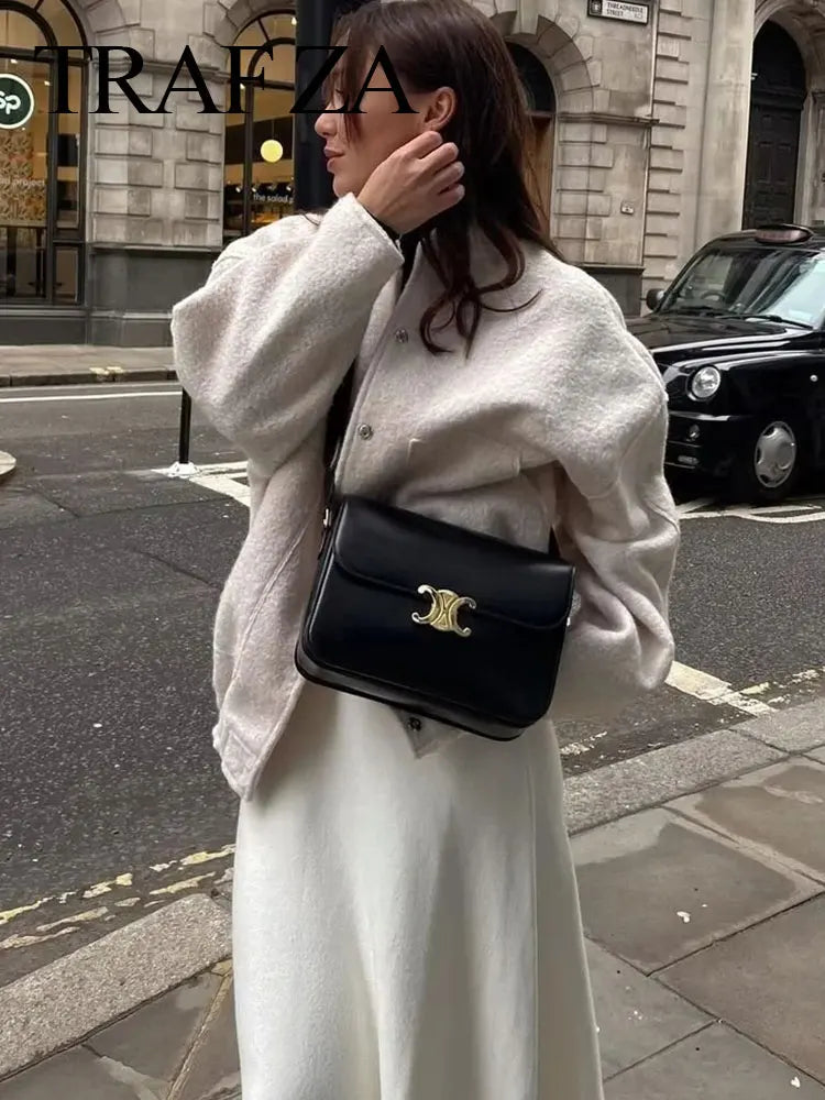 Solid Bomber Coat | Jacket