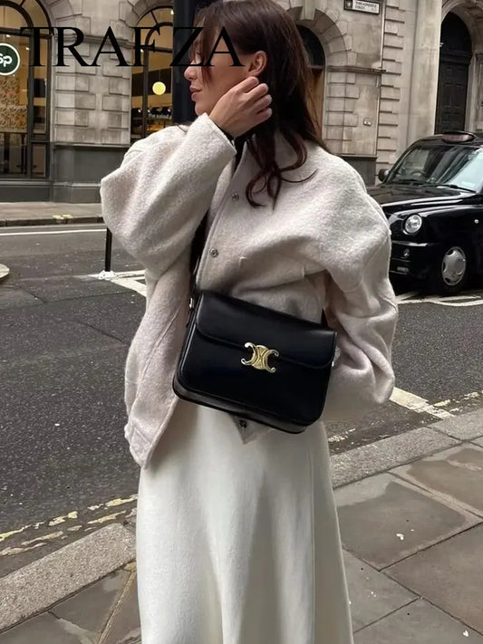 Solid Bomber Coat | Jacket