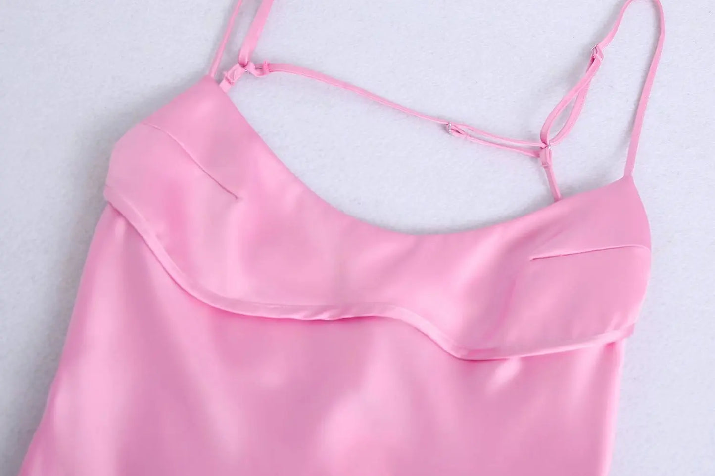 Satin Dress | Pink